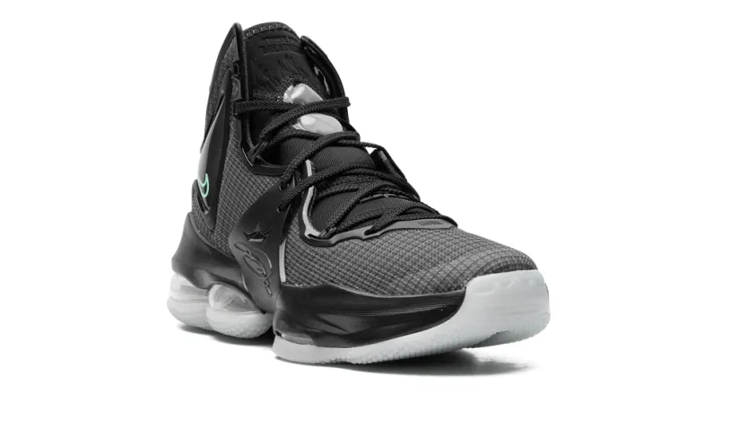 Nike Basketball LeBron 19 GS 'Black Green Glow'